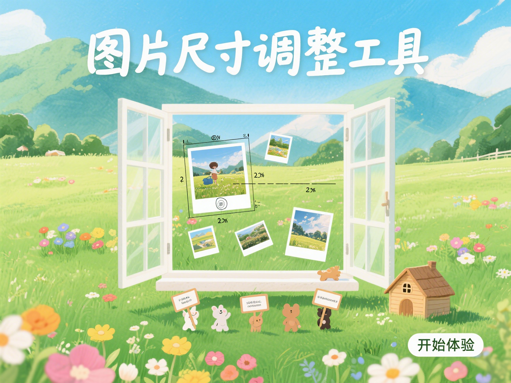 图片尺寸调整工具｜添加水印＋修改大小支持透明背景