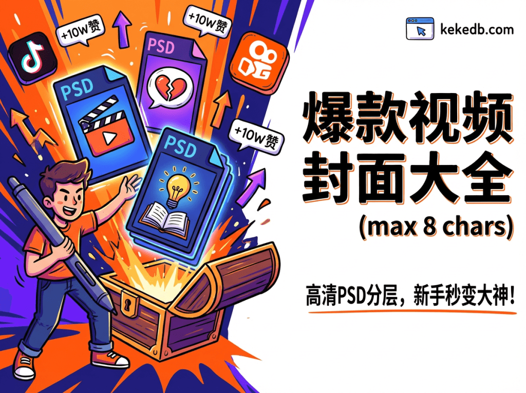 图片[1]柯柯DB-技术分享-资源下载平台-免费黑科技软件抖音/快手剪辑封面PSD模板大全 - 高清分层源文件下载