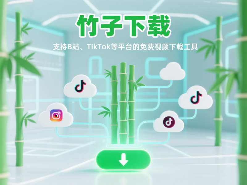 竹子下载|支持B站、TikTok等平台的免费视频下载工具柯柯DB-技术分享-资源下载平台-免费黑科技软件柯柯DB