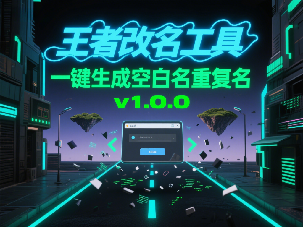 王者改名工具 v1.0.0｜一键生成空白名重复名