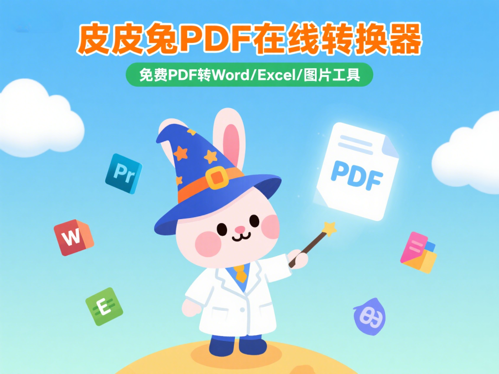 皮皮兔PDF在线转换器｜免费PDF转Word/Excel/图片工具