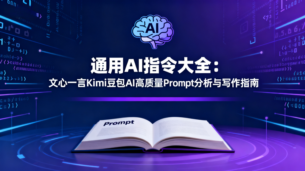 通用AI指令大全：文心一言Kimi豆包AI高质量Prompt分析与写作指南柯柯DB-技术分享-资源下载平台-免费黑科技软件柯柯DB