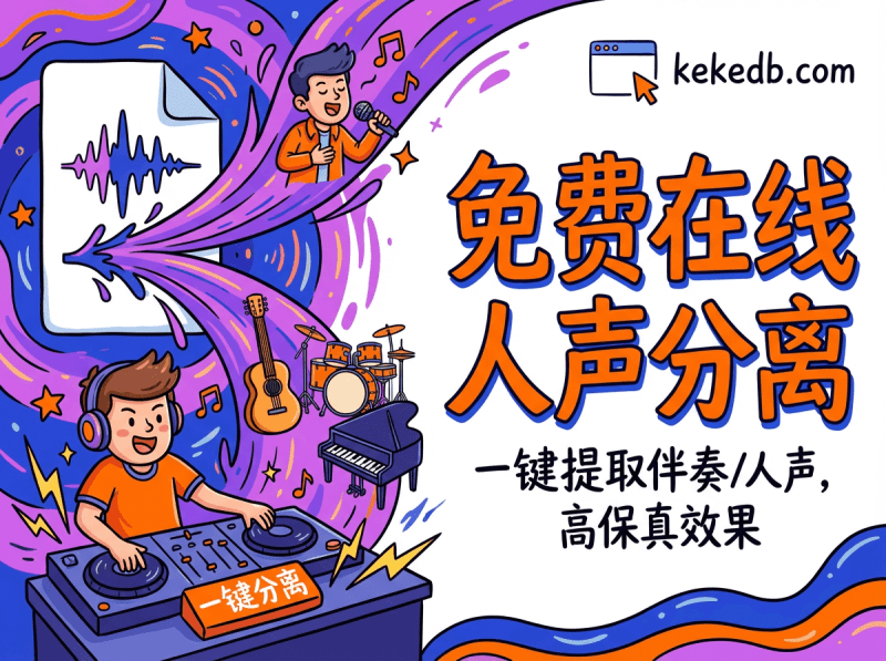  My Vocal Remover - 免费在线人声分离工具 | 一键提取伴奏与人声柯柯DB-技术分享-资源下载平台-免费黑科技软件柯柯DB