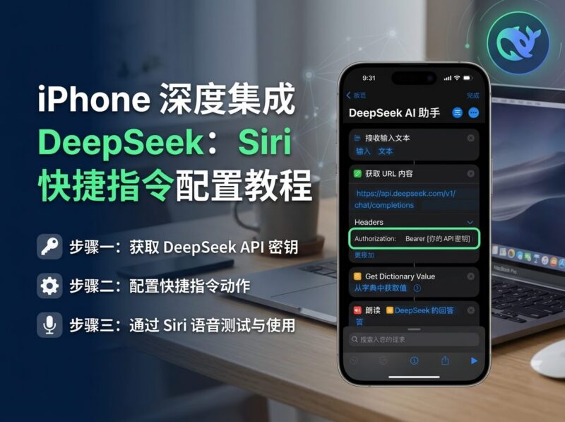 iPhone如何接入DeepSeek？Siri快捷指令配置教程与实现方法柯柯DB-技术分享-资源下载平台-免费黑科技软件柯柯DB - 免费黑科技软件 & 编程资源分享平台 | 安卓工具·绿色软件·开发教程