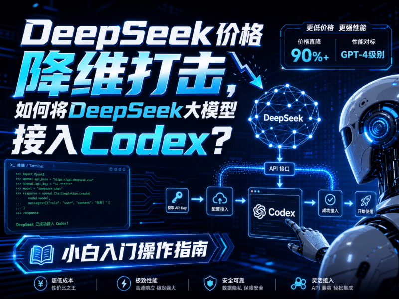 DeepSeek价格降维打击,如何将DeepSeek大模型接入Codex?小白入门操作指南柯柯DB-技术分享-资源下载平台-免费黑科技软件柯柯DB - 免费黑科技软件 & 编程资源分享平台 | 安卓工具·绿色软件·开发教程